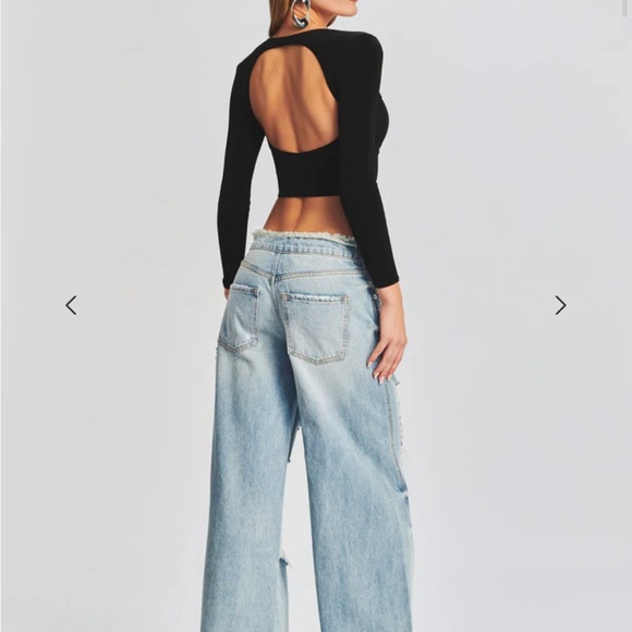 SER.O.YA Quincey Long Sleeve in Black size Small - Picture 2 of 6